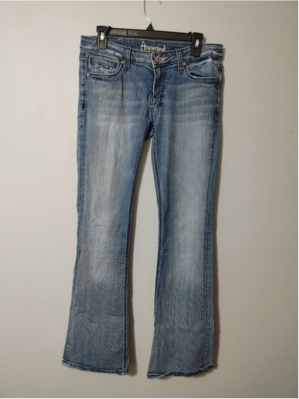 Women's Anoname Stretchy Medium Blue Joelle Boot Cut Jeans Size 30